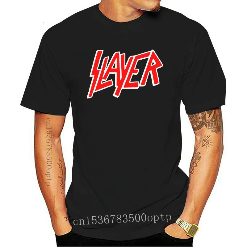 New Slayer Classic Logo Shirt S M L Xl Xxl Metal Band T-Shirt Tshirt 2021 ?Classic Custom Design Tee Shirt