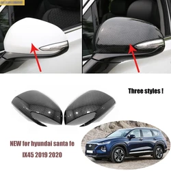 Outside Door Rearview Mirror Decoration Protector Shell Covers Trim Housing for Hyundai Santa Fe IX45 2019 2023 Car Accessories