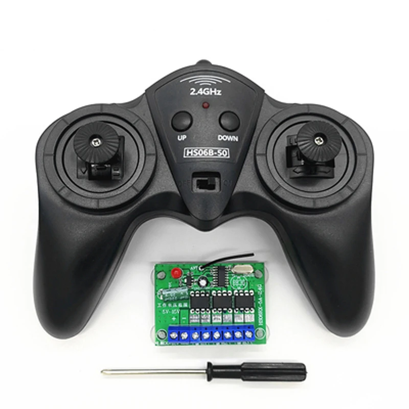 1set 6CH 2.4G Remote Controller Kit 5A DC 6V-15V Receiver Board DC 3V Transmitter 800m Radio Control for RC Toy Car Boat
