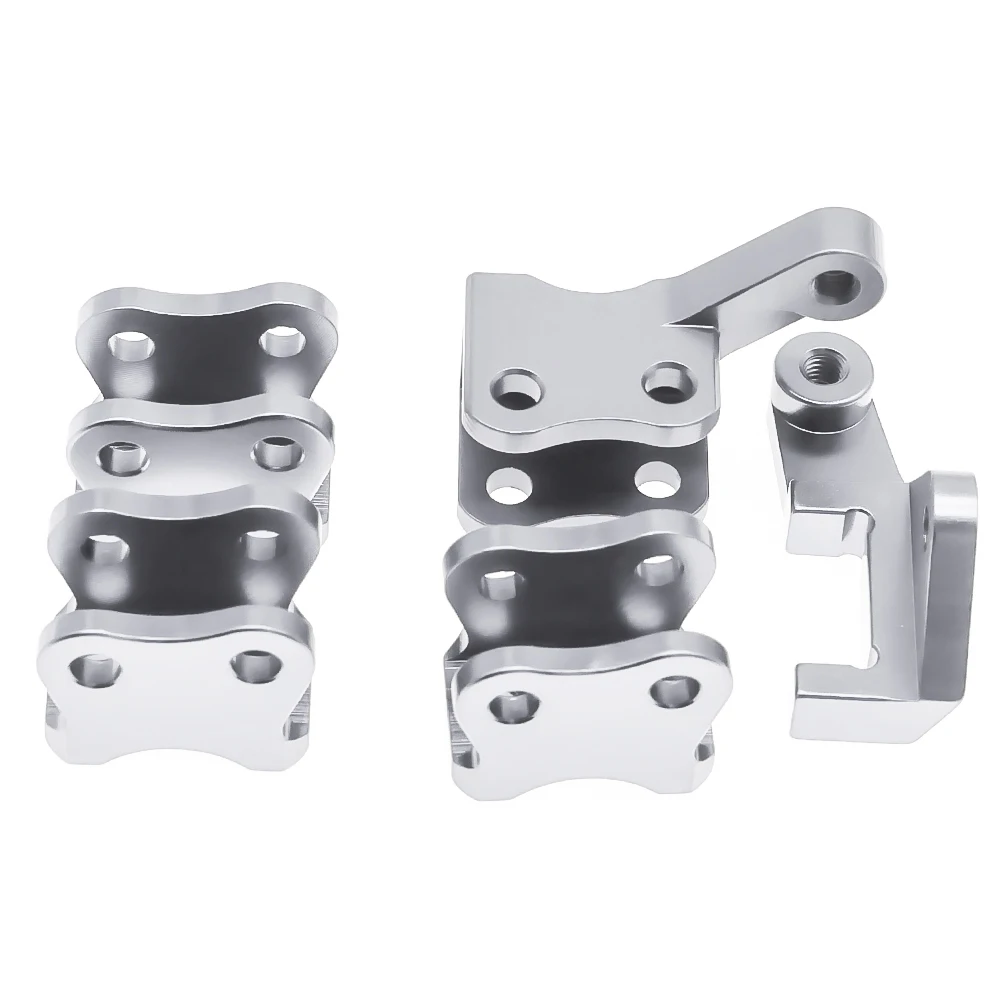 RCAWD 5pcs machined alloy link mounts set for 1-10 RGT 86100 86110 FTX5579 Outback Fury crawler parts