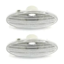 2pcs Car Side Turn Signal Lamp Fender Marker Lights Cover 26160-89900 For Nissan Cube Juke Leaf Note Micra X-TRAIL March