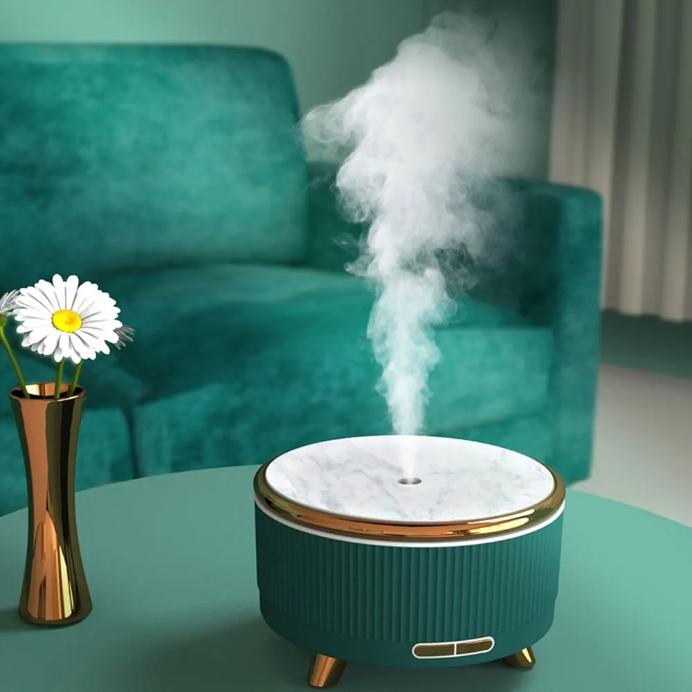 Máquina de aromaterapia ultrasónica para el hogar, minihumidificador de grano de madera de 500ml, difusor de aceites esenciales de gran volumen, útil, novedad