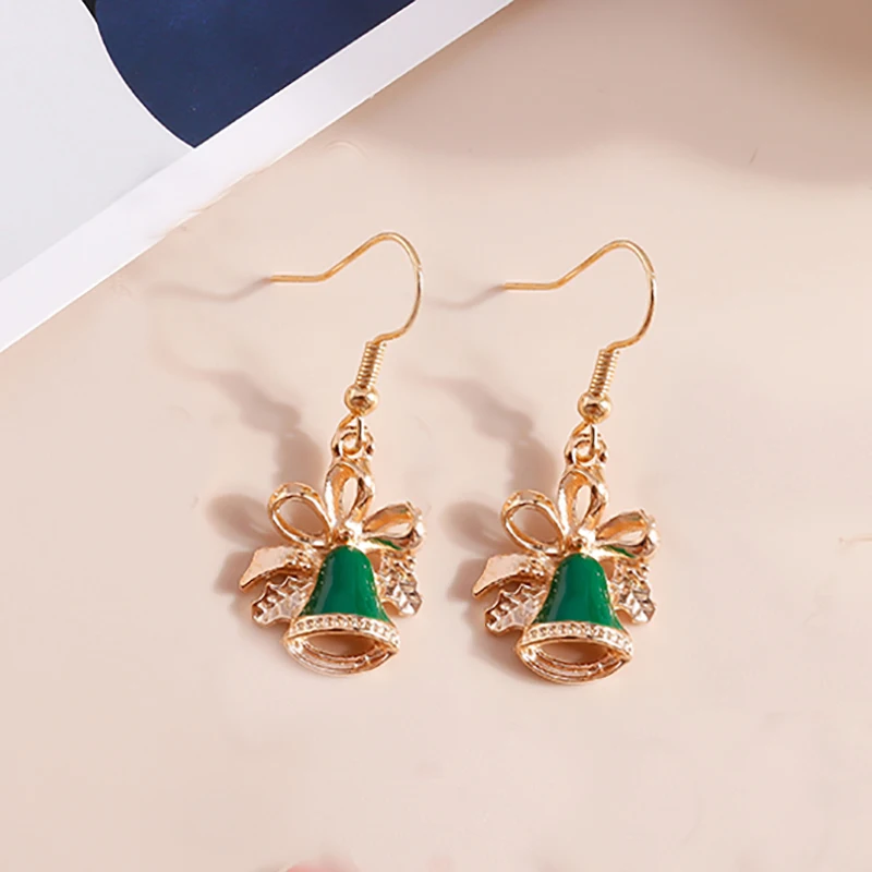 Leslie Mix Stile Winter Frohe Weihnachten Ohrringe Mode Schneeflocke Baum Santa Claus Deer Tropfen Ohrringe Neue Jahr Schmuck Geschenke – Detail 27