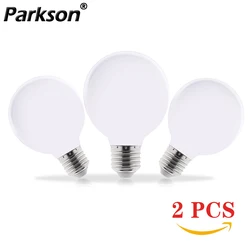 2PCS Milky LED Bulb 110V 220V E27 Bubble Ball Lamp G80 G95 G125 Source Bulbs For Home Indoor Lighting Pendant Lamp Table Light