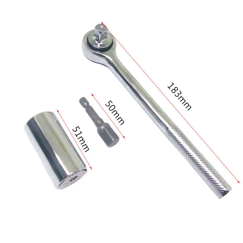 Set di chiavi dinamometriche universali Set di bussole a bussola 7-19mm trapano elettrico a cricchetto chiave a bussola chiave magica utensili multiuso