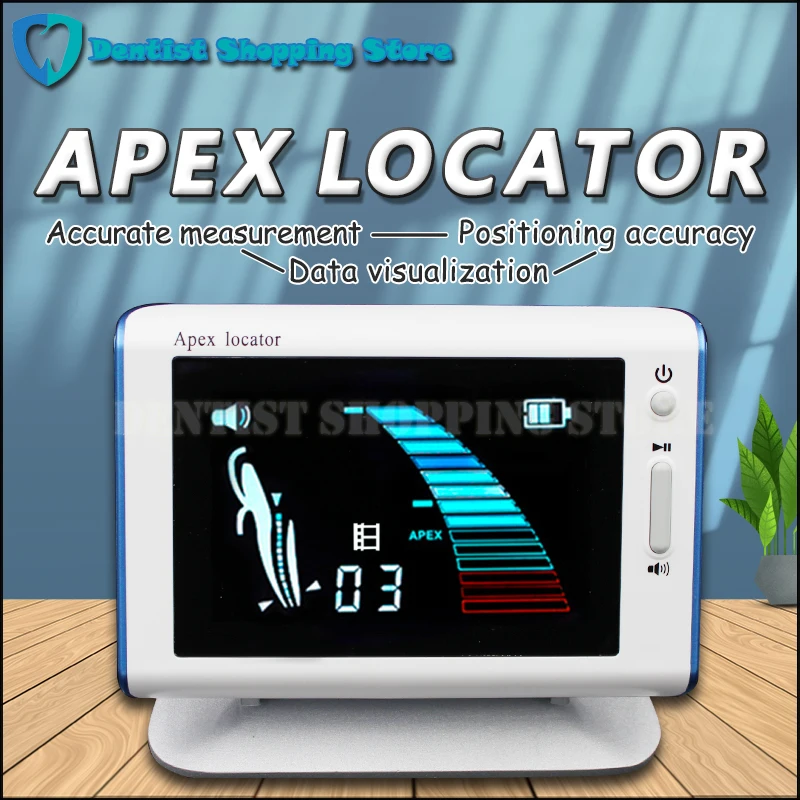 

Dental Apex Locator Root Canal Finder LCD Screen DT E DPEX Style Endodontic Measure Instrument Tool With File Clip Hook Probe