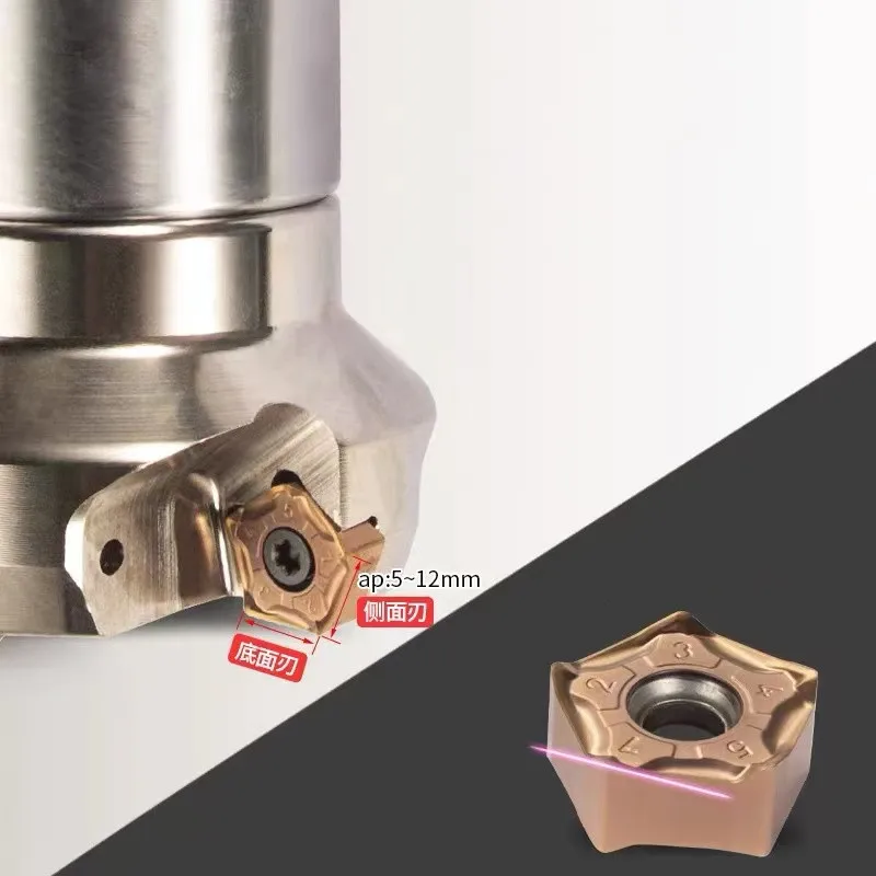 Mfpn66 grau 50mm 63mm 80mm corte pesado moagem de alta qualidade pnmu0905 carboneto inserção mfpn cnc duplo-face cortador