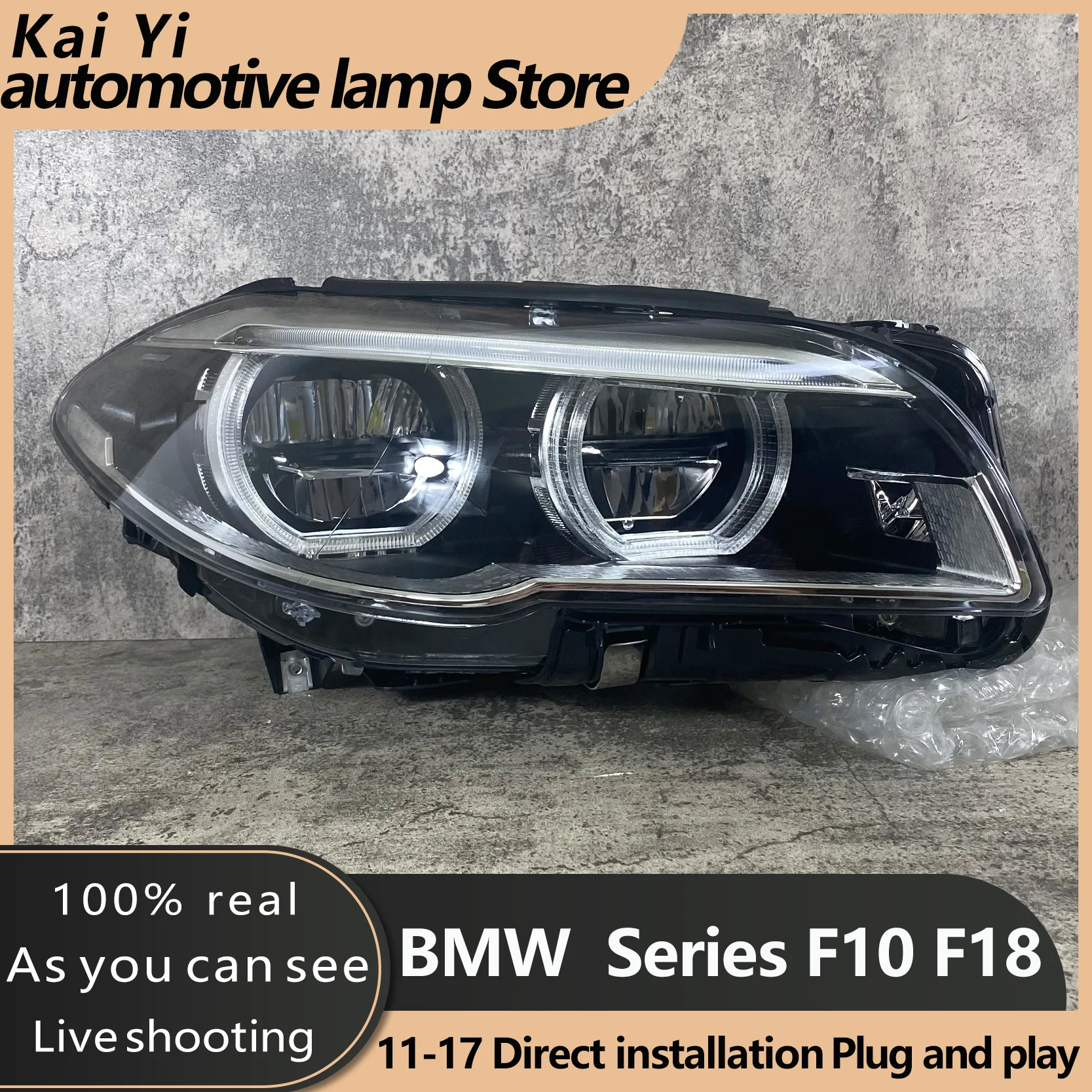 

Headlight For F10 2011-2017 F11 F18 Car LED DRL Hella 5 Xenon Lens Hid H7 528i 530i M5 Car Accessories