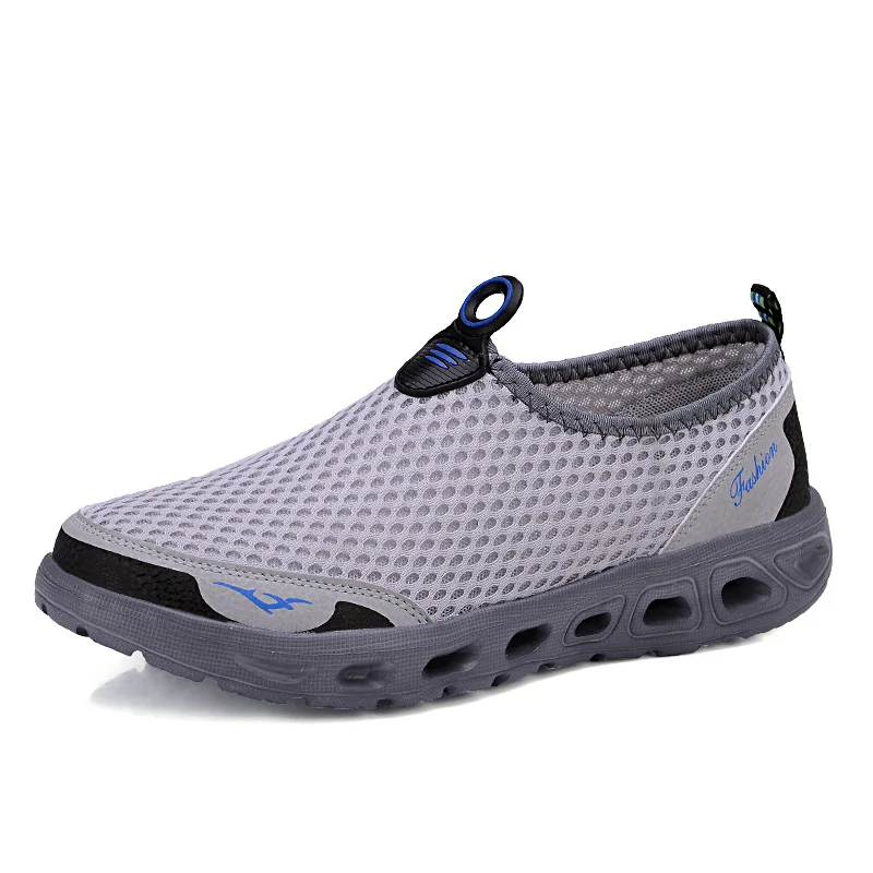 Summer Water Shoes Men Beach Mesh Aqua Shoes Quick Dry Breathable River Sea Swimming Slip-on Not-slip Women Sneakers Size 39-45