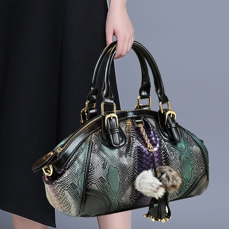 Borse da donna in pelle di vacchetta di lusso borse a tracolla da donna con nappe a Serpentine per gnocchi portatili nuove