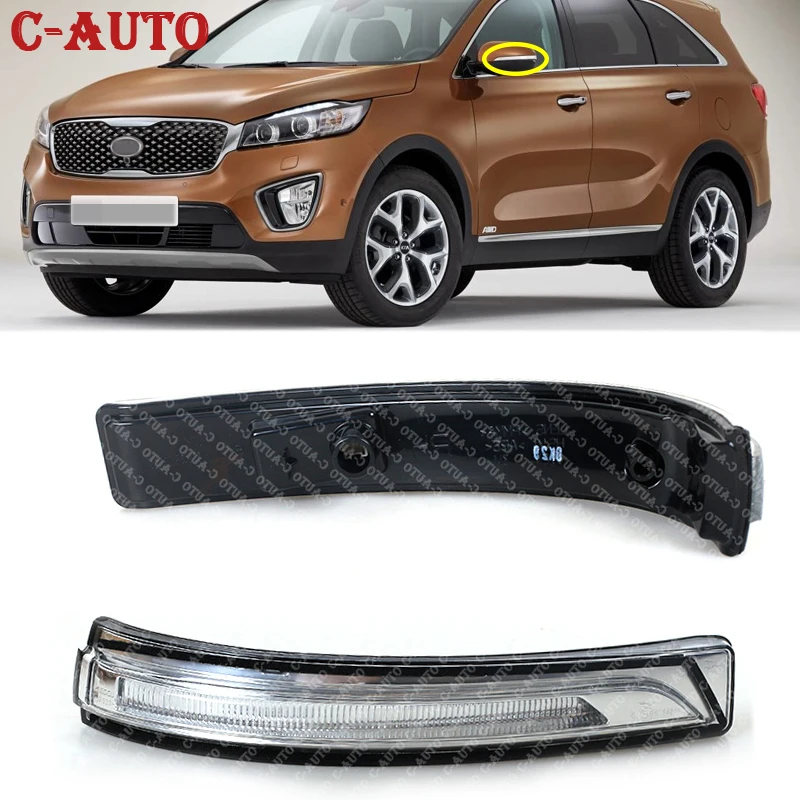 

Car Rearview Side Mirror Lamp 87613 C5000 / 87623 C5000 LED Turn Signal Flasher Light For Kia Sorento 2015 2016 2017 2018