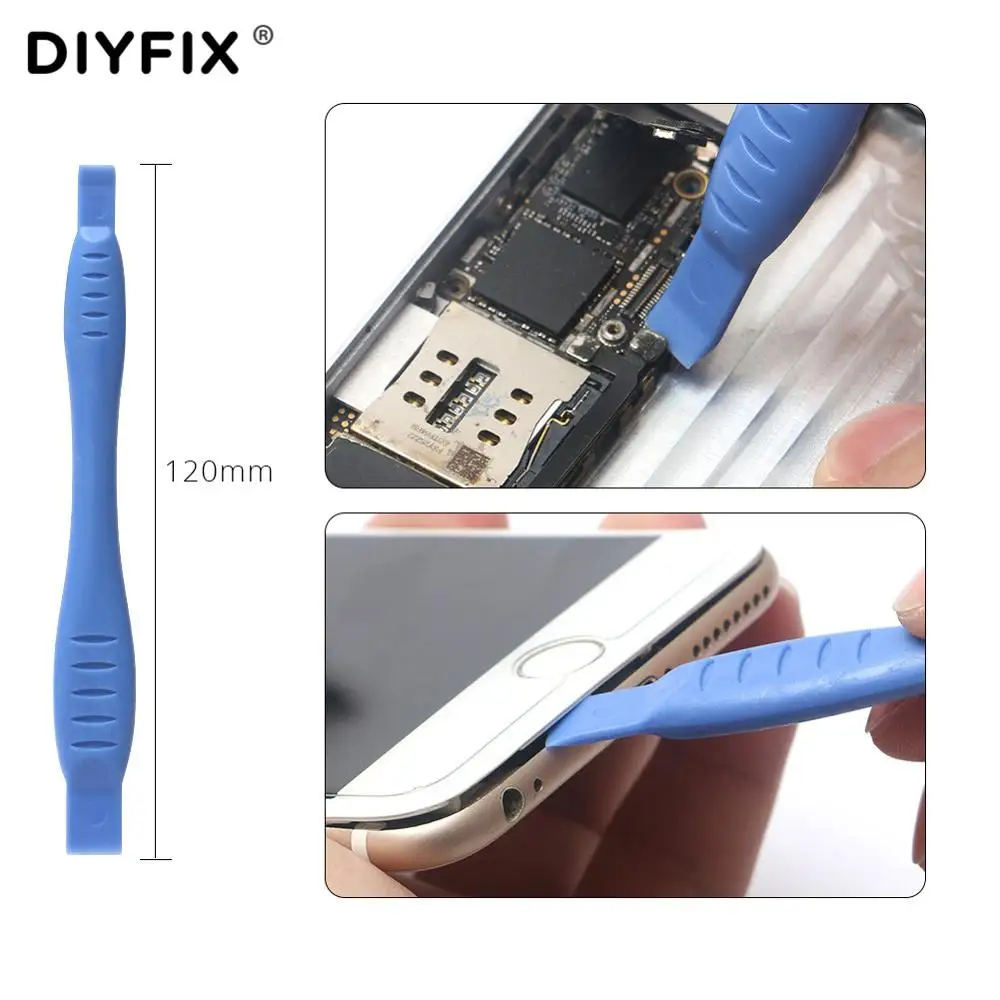 6Pcs Ufix Split Screen di Fusione di Calore Borse Striscia Smontare Strumento Per Lo Schermo di iPhone di Rimozione Melt Adesivo Con La Lama Della Leva di carta