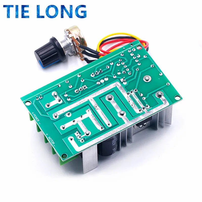 DC10-60V DC motor speed regulator 12V 24V 36V 48V High power drive module PWM Motor speed controller 20A current regulator