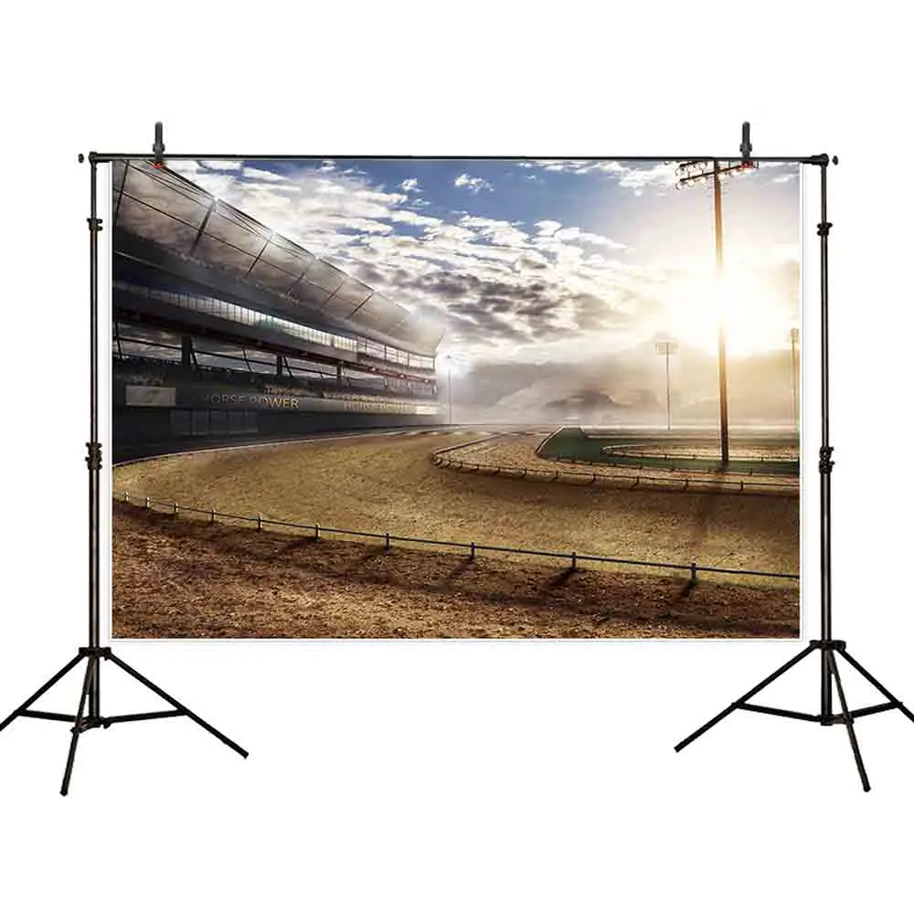 Funnytree خلفية استوديو سباق المجال الرياضي سيارة حفلة عيد ميلاد ديكور شبكة خلفية التصوير راية Photophone فوتوزون