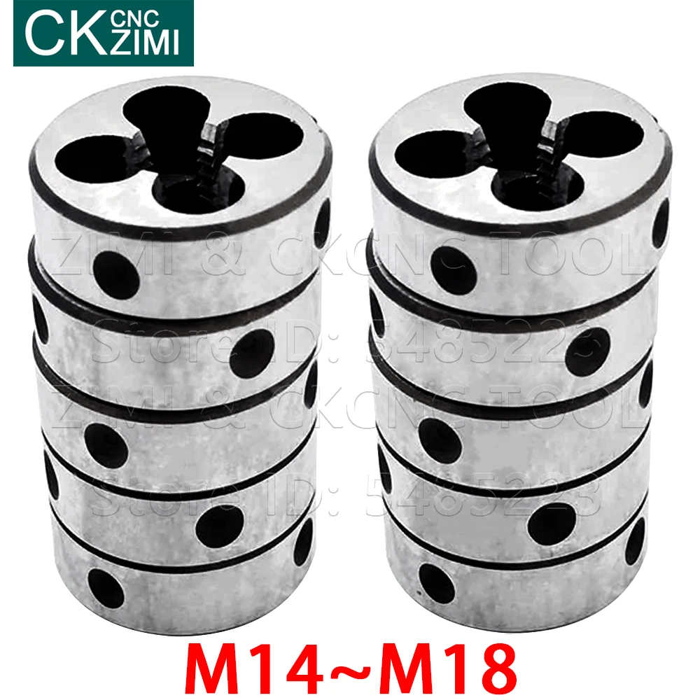 1 Máy Tính M14 M15 M16 M17 M18 Hợp Kim Thép Không Gỉ Vít Ren Chết Hệ Mét Máy Chết Tay Gõ Dụng Cụ Chết Máy kim Loại Làm Việc Vít Dụng Cụ