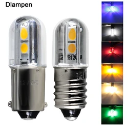 자동차 신호 에너지 절약 램프 경고등, 슈퍼 미니 LED 전구, E10 BA9S T4W, 6v, 12v, 24v, 36v, 48v, 110v, 220v