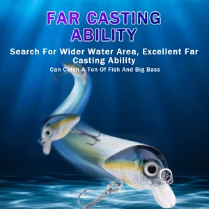 Gobass 5 قطع مصغرة سمك باس الصيد إغراء مجموعة 3 سنتيمتر 1.5 جرام مصغرة السحر الاصطناعي أعلى الماء كرنك المتذبذب لسمك الكراكي الحشرات Crankbaits الأكثر مبيعا 8 عامل باس 5 سلاسل - رقم 1