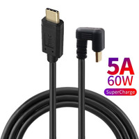 180 Degree USB 3.1 10Gbps 4K 60Hz Type-C Male to Male charging Data Cable U-shaped Elbow data USB-C cable 30cm-180cm