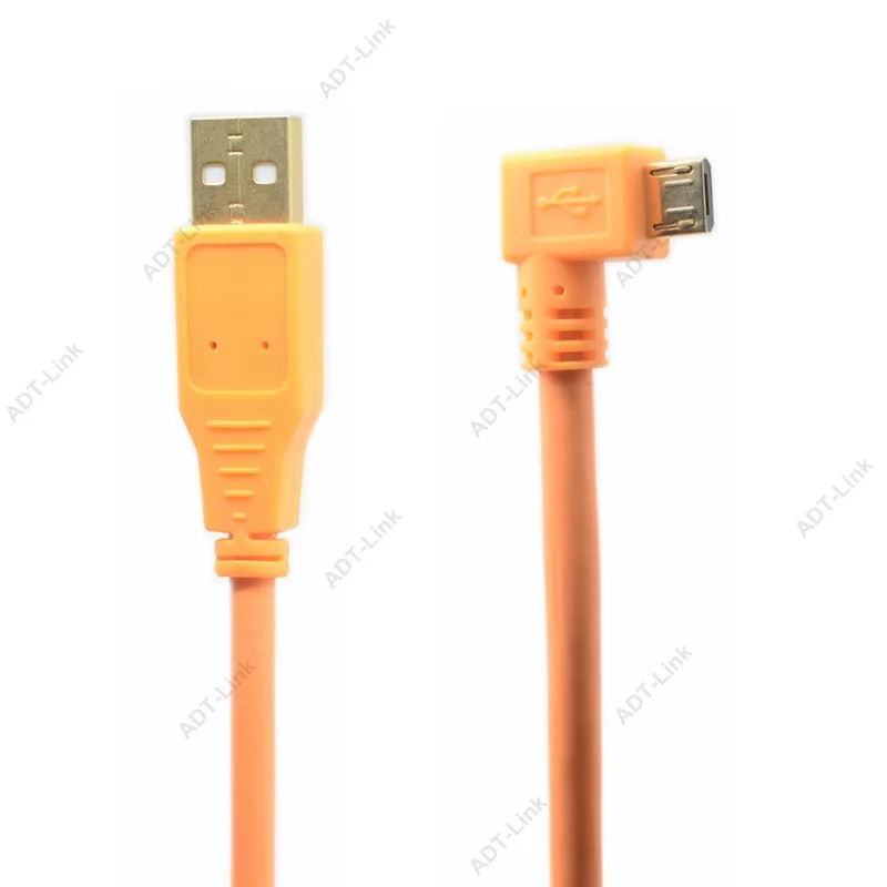 

USB 2,0 A Male to Micro B 5-контактный оранжевый Micro USB 2,0 под углом 3 м 5 м 8 м для Song A9 a7m2 a7r2 a7s2 a7r3 a7m3 RX1R RX100 Micro