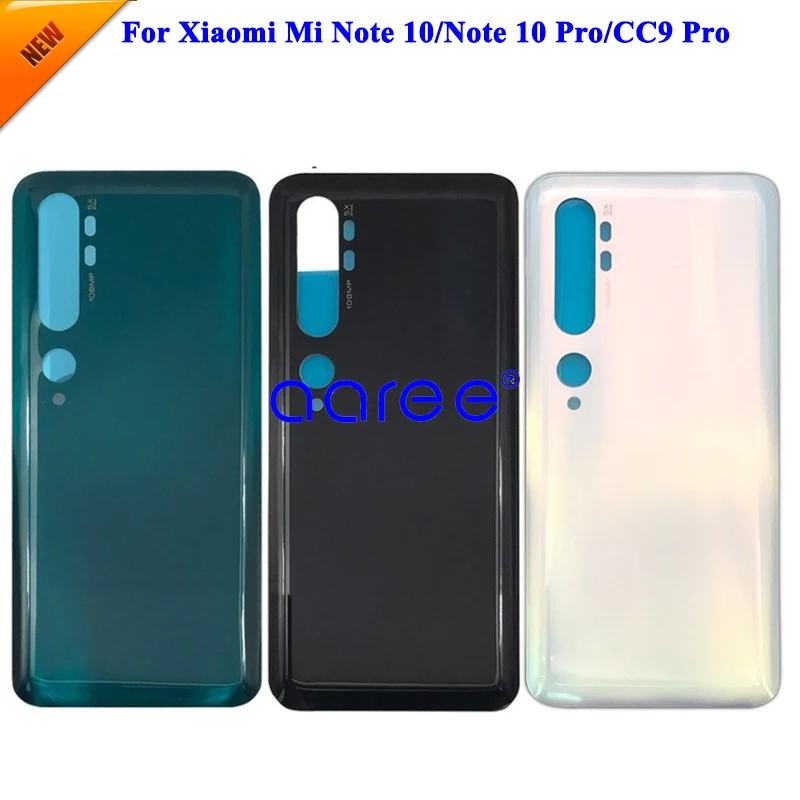 Pin Dành Cho Xiaomi Mi Note 10 Mặt Sau Lưng Ốp Dành Cho Mi Note 10 Pro Mặt Sau Lưng Nhà Ở cửa Có Keo Dán