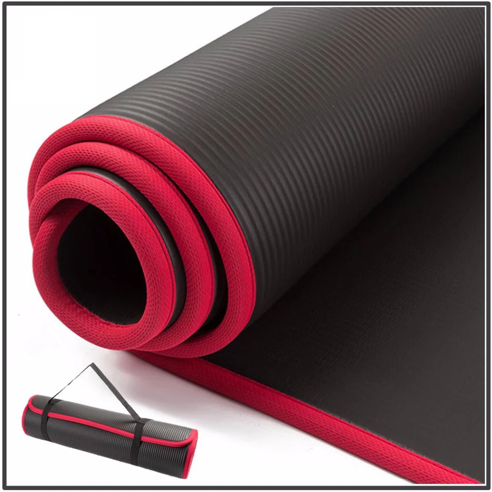 10mm NRB Non-slip Yoga Mats Thicken Tear Resistant Fitness Gym Mats High Quality Sports Gymnastic Pilates Pads With Yoga Mat Bag