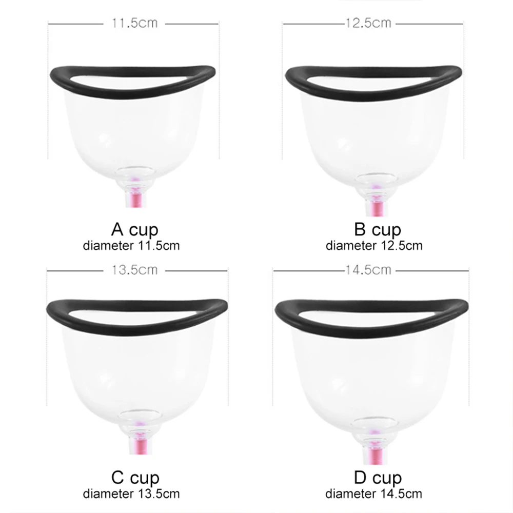 Beauty Breasts Big Breast Massager Vacuum Cup Vibrating Breast Enlarge Enhance Nipple Sucker Breast Massager Pump Nipple Sucker