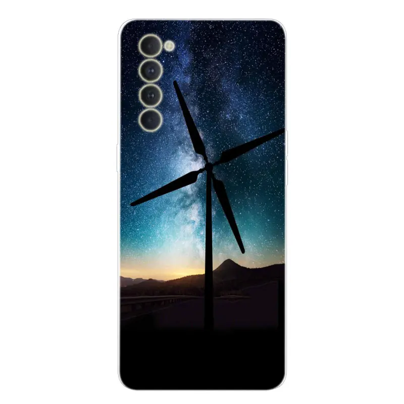 For OPPO Reno 4 Pro Case CPH2109 Bumper Silicone TPU Soft Phone Cover For OPPO Reno 4 Pro 4G Cases Cartoon fundas Reno4 Pro 4G