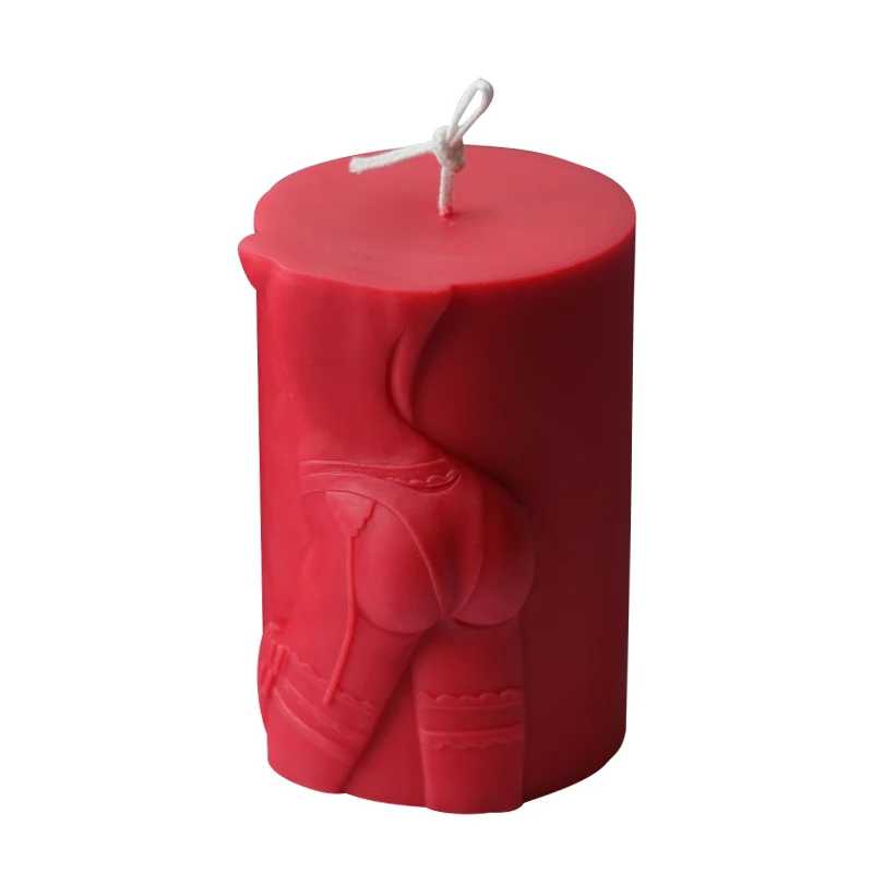 Creative cylindrical candle temptation aroma candle silicone mold handmade DIY self-made wax material