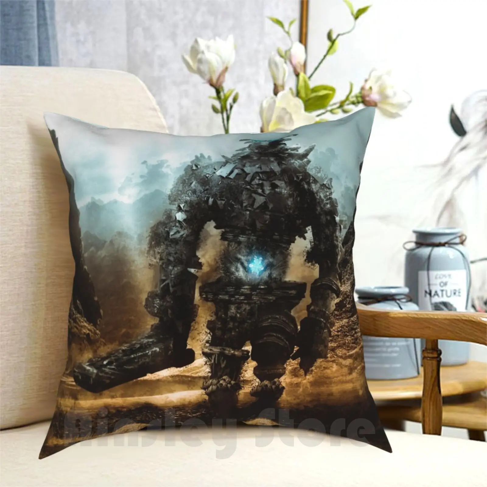 Shadow Of The Colossus Pillow Case Printed Home Soft DIY Pillow cover Collection Shadow Of The Colossus Giant Games Cult