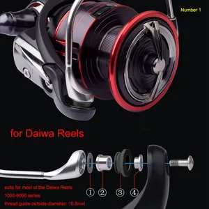 Basslegend ل Shimano Daiwa Fishing Reel SiC Line Guide Line الأسطوانة ومحمل الكرة لبكرة الدوار أفضل 6 قطع غيار مبيعات بكرات دايوا - رقم 5