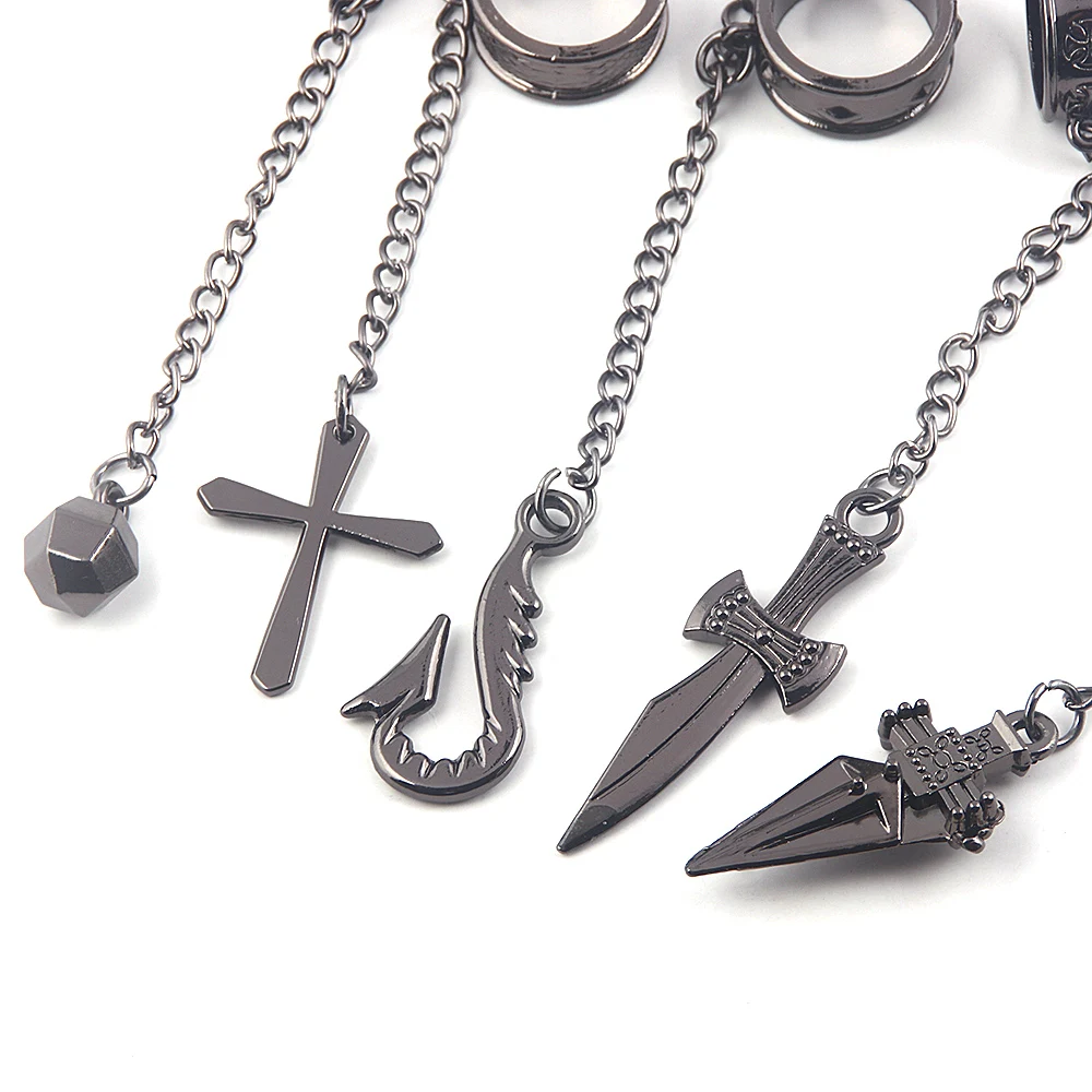 Anime Hunter x Hunter Kurapika Chain Rings Women Men Cosplay 1:1 Metal Pendant Clothing Accessories Jewelry Props