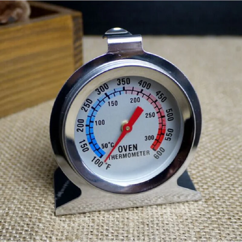 Dial F/C Kitchen Oven Thermometer Stand Up Temperature Gauge Gage