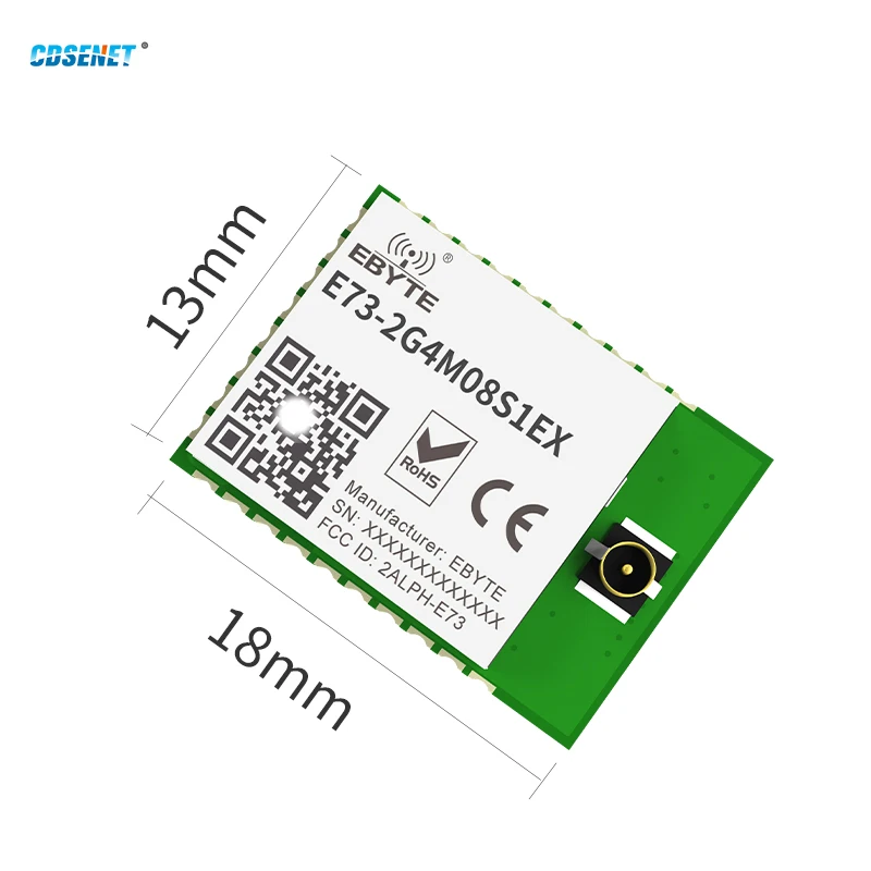 2.4GHz nRF52833 BLE5.1 RF Module Mesh Thread ZigBee 8dBm CDSENET E73-2G4M08S1EX For UAV Smart Home Wireless Transceiver Receiver