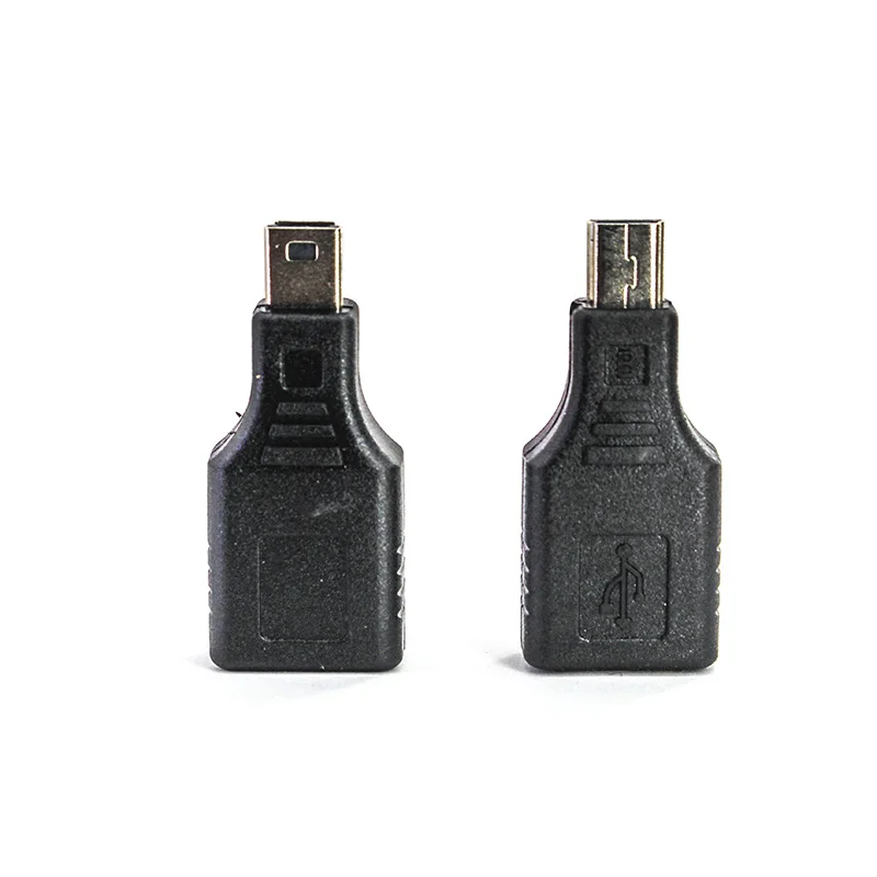 2/5/10 pcs  Car adapter Mini T-type to USB female port 5PIN Male to USB female usb adapter mp3 interface