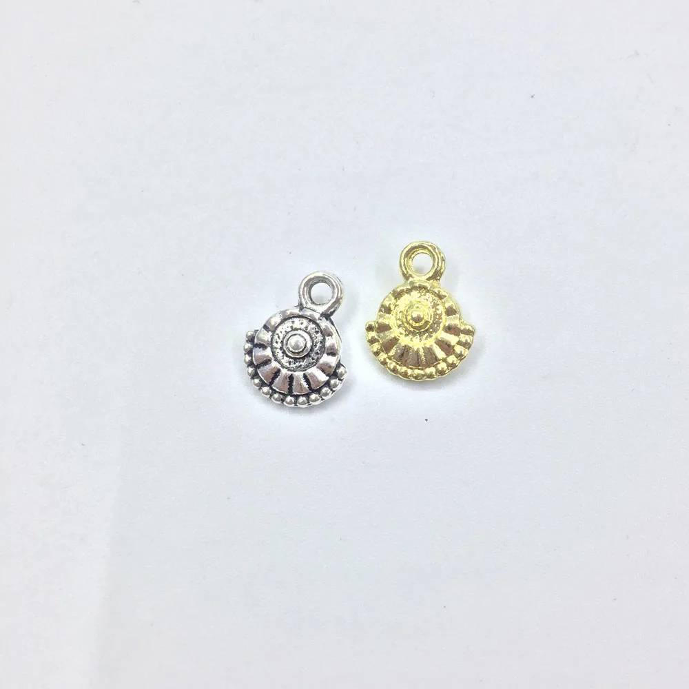 Eruifa 20pcs 10mm  Mini Drop Zinc Alloy Charms Pendant Jewelry DIY Necklace Bracelet Earrings 2 Colors