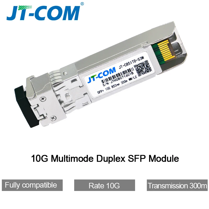 10G SFP + وحدة LC SFP المزدوجة متعددة الأوضاع 850nm 300m SFP مفتاح الألياف SFP-10G-SR مع Cisco / Mikrotik / Huawei Switch Full متوافق