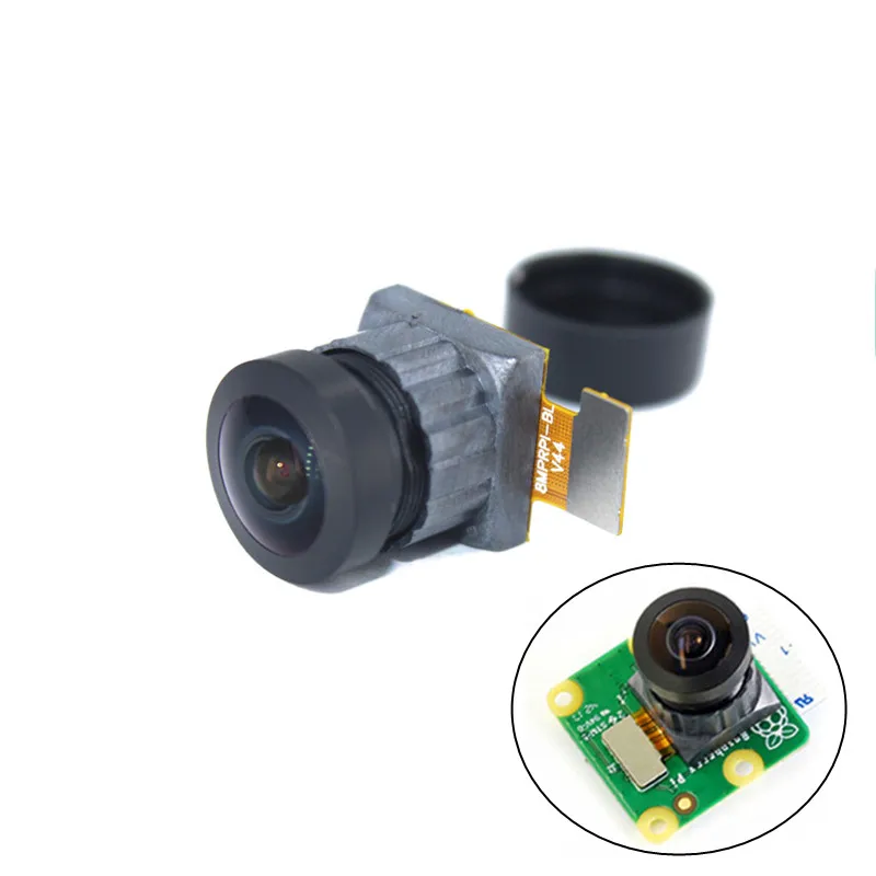 160° 8MP IMX219 Camera Module, Undistorted Lens Camera 8 Megapixel for official Raspberry Pi Camera Board V2