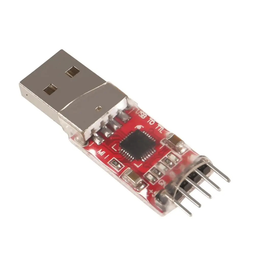 CP2102 moduł USB na TTL 5PIN konwerter szeregowy moduł adaptera Downloader z przewody połączeniowe dla UART STC 3.3V i 5V
