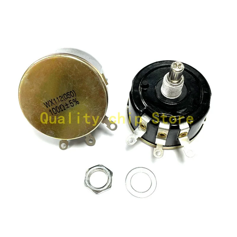 WX112 (050) 5W Single Circle Wire Wound Potentiometer 100R 100 220 330 470 1K 2.2K 3.3K 4.7K 5.6K 6.8K 10K 22K 33K 47K ohm WX050