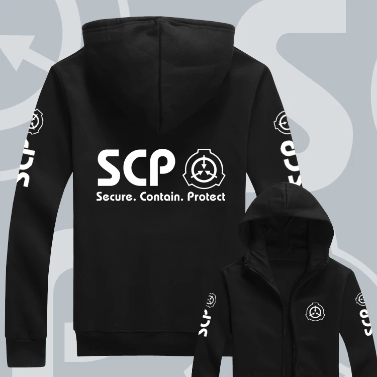 New Arrival Cosplay Men Women for Anime SCP Foundation Design Hoodie Sweater Costume Long Sleeve Unisex Jacket Hooded Sweatshirt