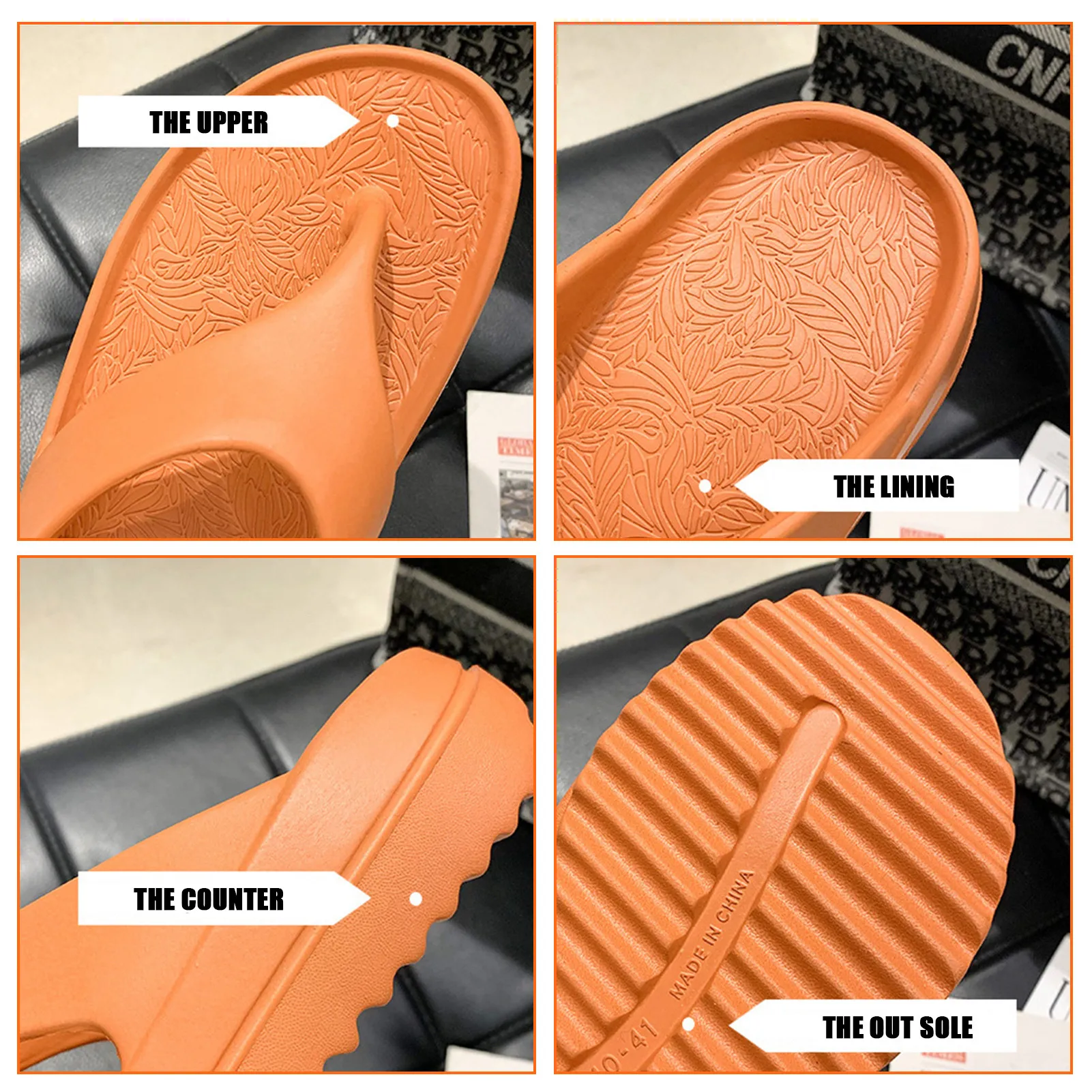 Women Men flip-flops Yoga Mat Flip Flops Arch Support Non-slip slippers couples Thong Sandals beach soft bottom slippers