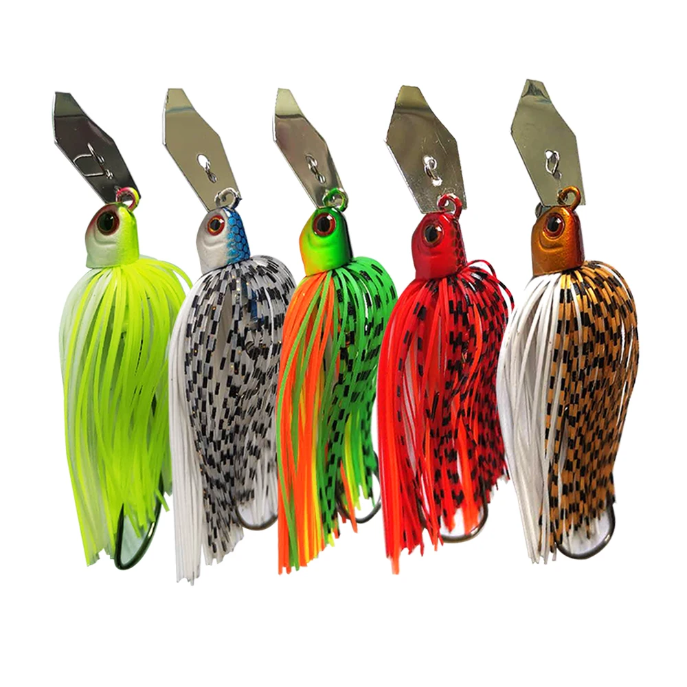 Mycena 7G/13G/16G/19G Chatterbait Spinnerbait Weedless Jig Angelköder Vibrationsblatt-Jig für Barsch, Hecht, Zander – Detail 1