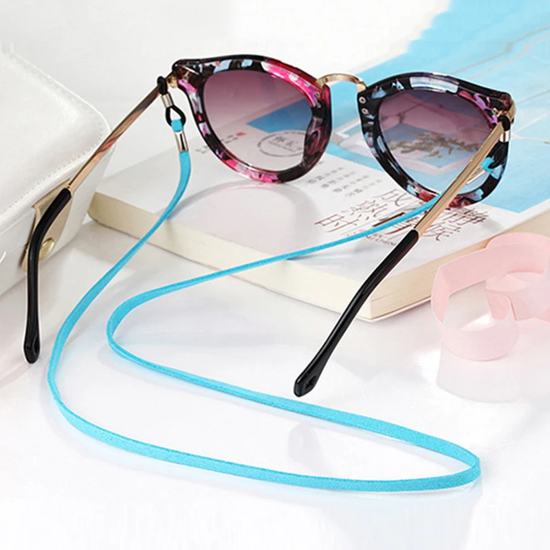 70cm Leather Strap Glasses Lanyard Women's Neck Cord Solid Color Glasses Chain Men's Sunglasses Eyeglasses Rope Eyewear Holder