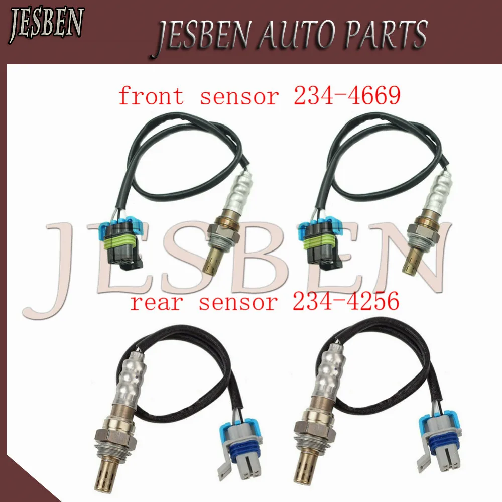 4pcs front rear 234-4256 234-4669 Lambda Oxygen O2 Sensor For CHEVROLET CAPRICE SILVERADO 2500 3500 6.0L CAMARO CORVETTE SS 6.2L