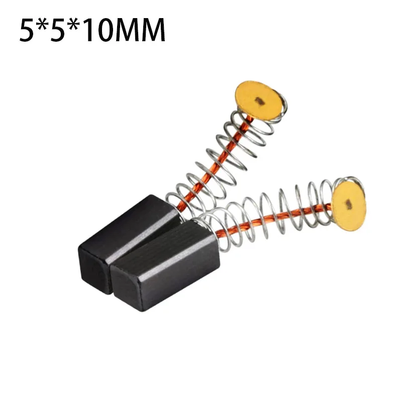 2 PCS Hanging Mill Grinder Carbon Brush 5*5*10mm Electric Motors Graphite Brush For Power Tools Spare Parts Replacement