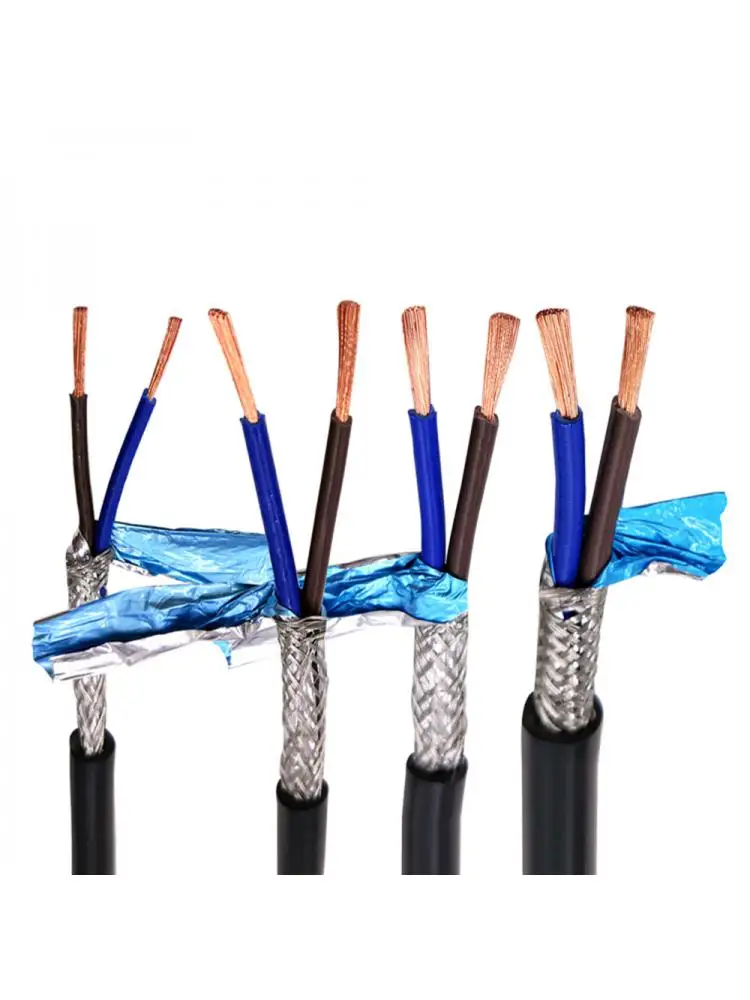 Экранированный кабель 18AWG 8-жильный экранированный провод Чистая медь Контрольный провод RVVP Сигнальный провод