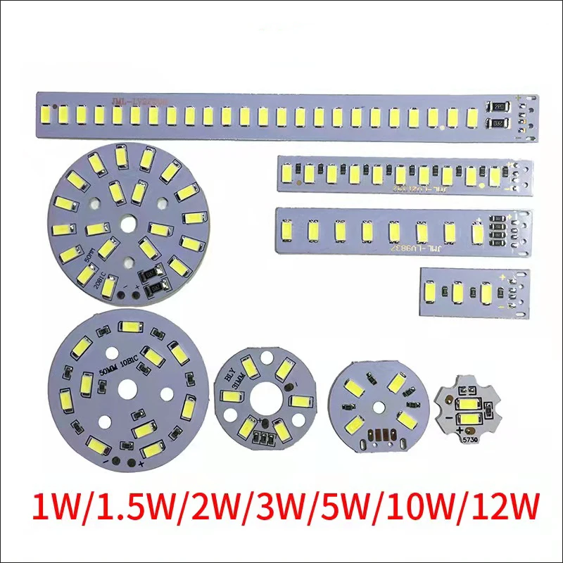 1pcs 5730 SMD DC5V LED lamp board light source USB universal lamp beads Warm And White Light 1W2W3W5W10W12W.