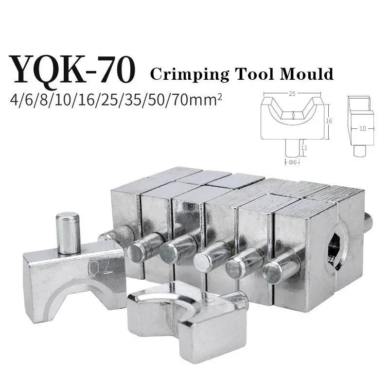 1 paar YQK-70 Hydraulische Klemme Sterben Kupfer Und Aluminium Terminal Crimpen Werkzeug Sterben Hexagonal – Detail 2