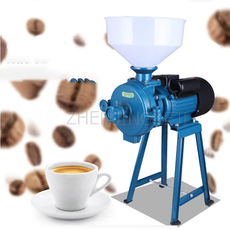 High Power Universal Grinder Commercial Small Superfine Powder Dry Wet Dual Purpose Grain Oil Store Pharmacy Grinding Machine