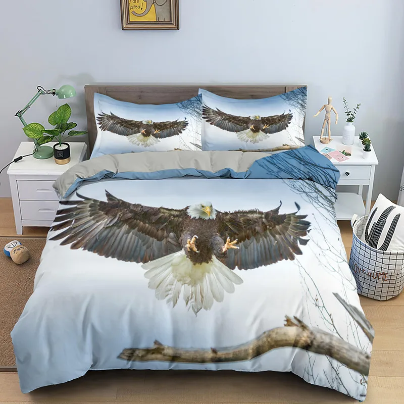 The Eagle Spreads Wings And Soars Bed Sets Aldult Boys Bedding Set Single Queen King Size Bedroom Duvet Cover And Pillowcase